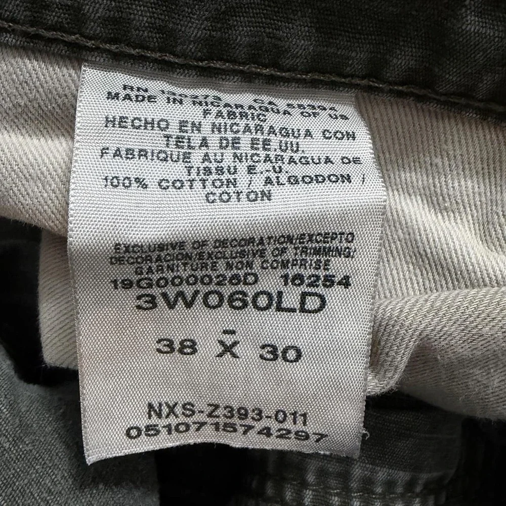 Wrangler Riggs Workwear Pants Faded Olive Green Men's Size 38 Y2K 2000s Skate